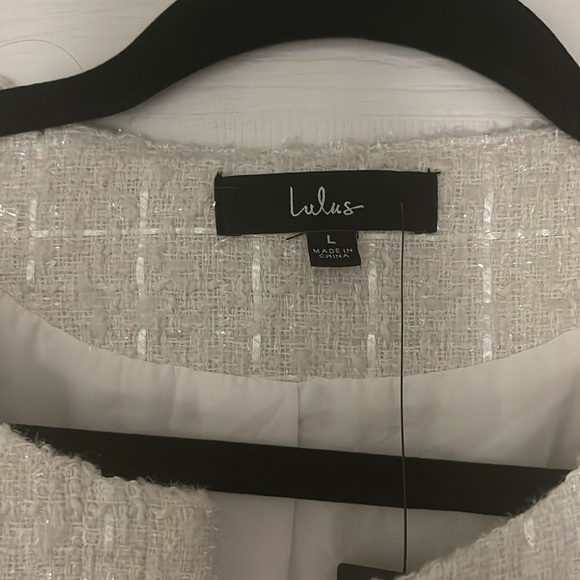 Lulus Ivory Cropped Jacket - Picture 2 of 3